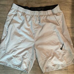 Nike Gray Athletic Shorts Lightweight Performance